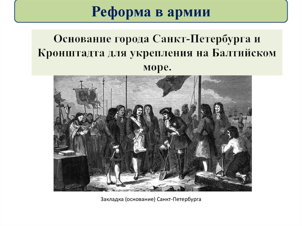 . Реформа в армии