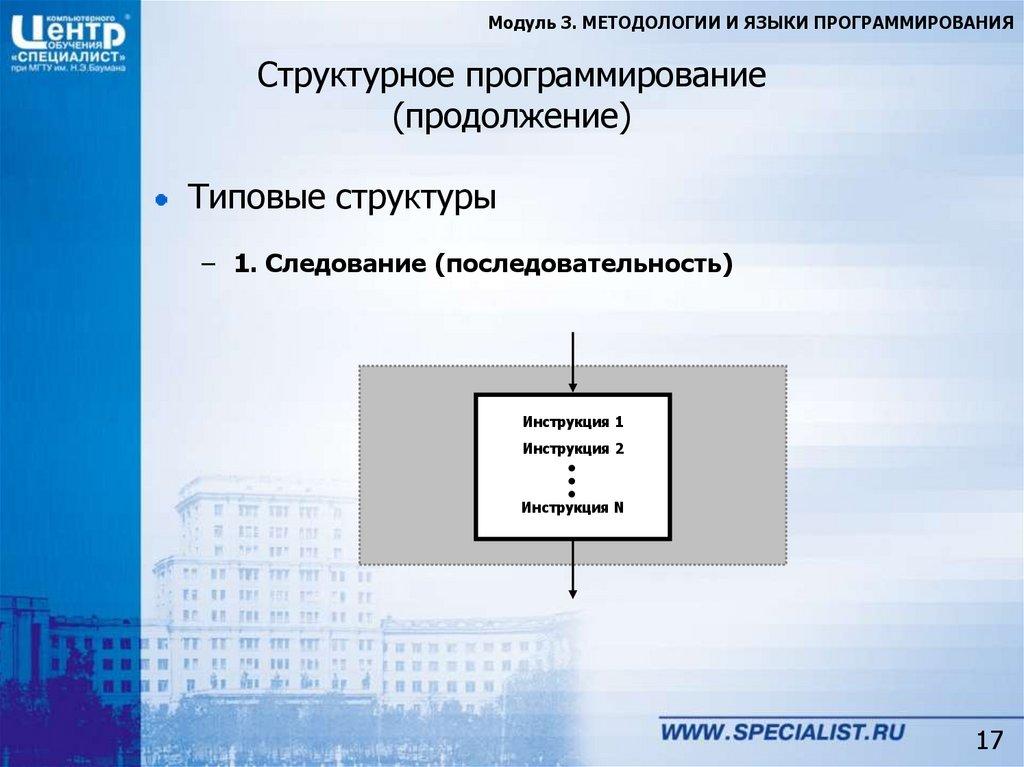 Структурное программирование (продолжение)