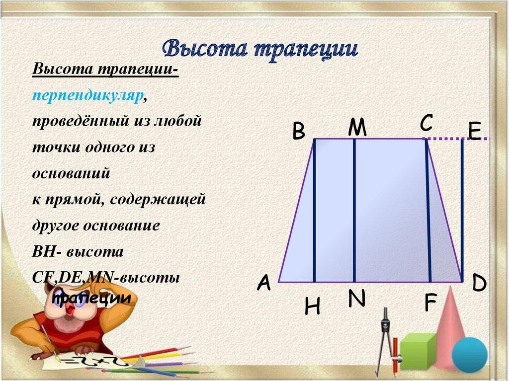 Высота трапеции