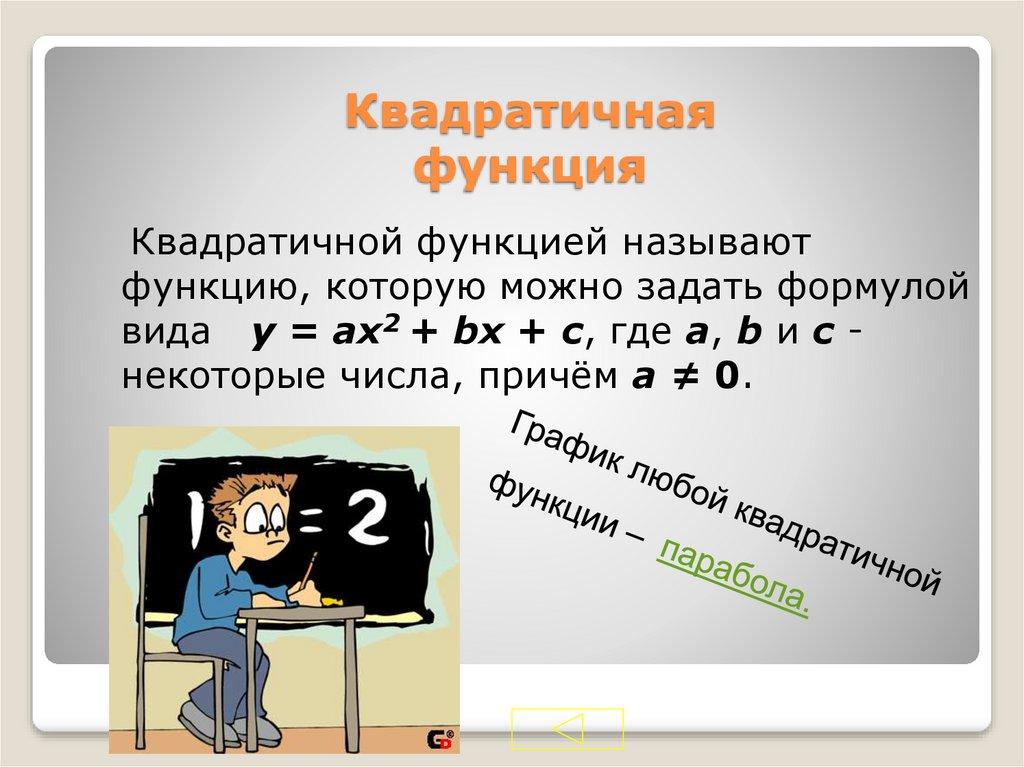 Квадратичная функция