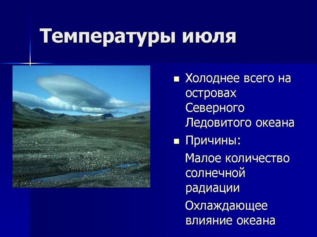 Температуры июля