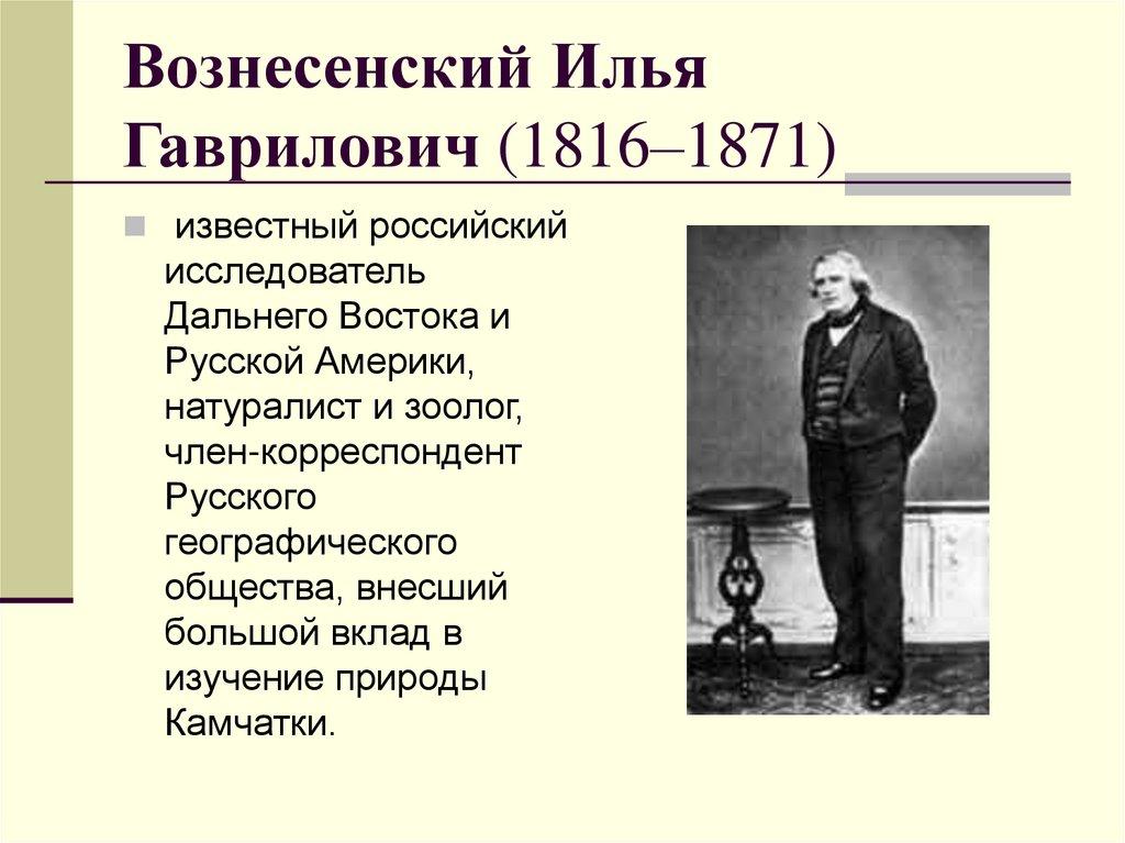 Вознесенский Илья Гаврилович (1816–1871)