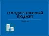 Государственный бюджет