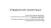 Управление проектами. Курс лекций