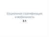 Социальная стратификация и мобильность