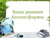 Базы данных Access:формы