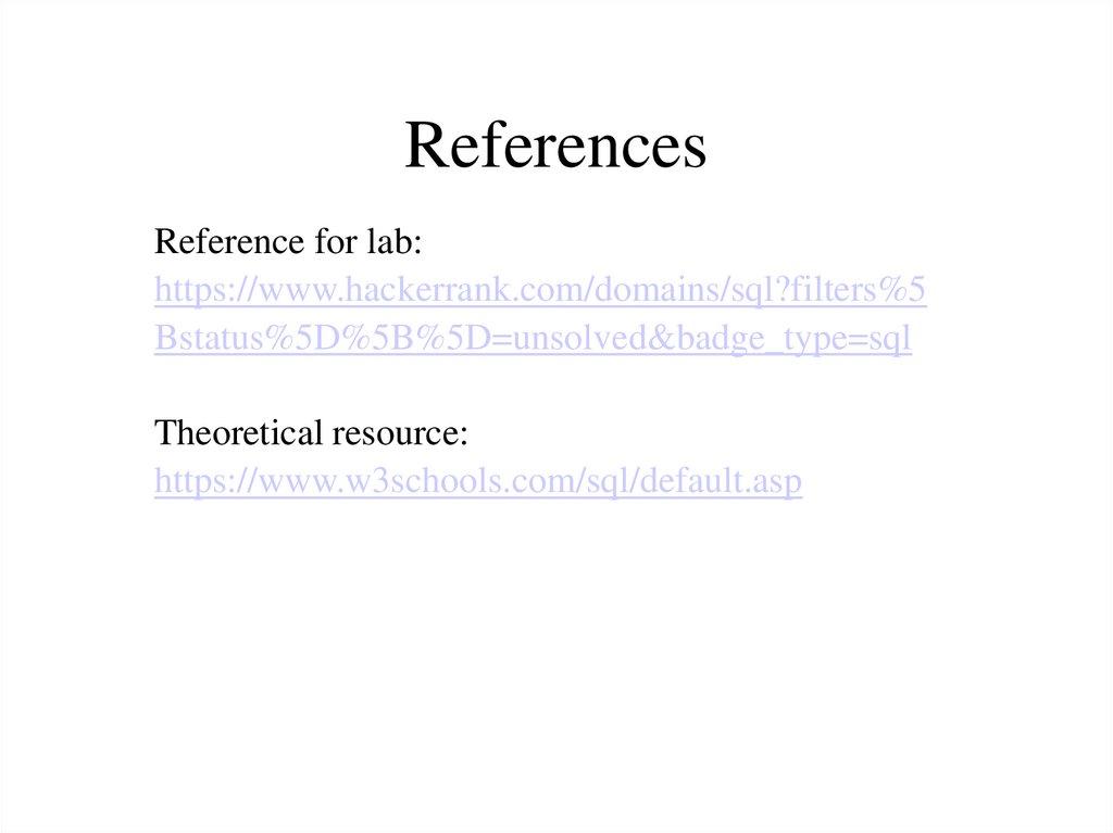 References