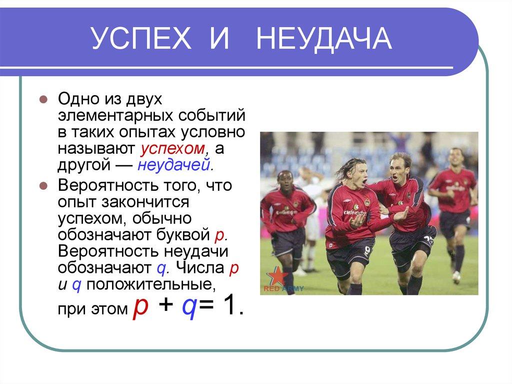 УСПЕХ И НЕУДАЧА