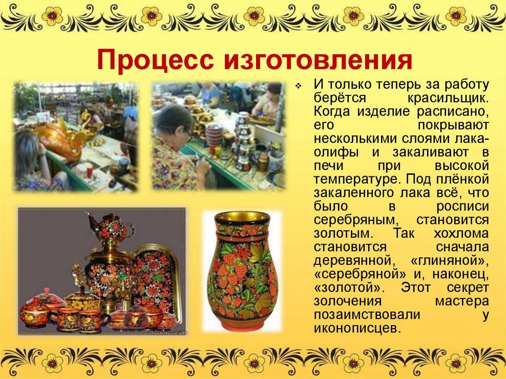 Процесс изготовления