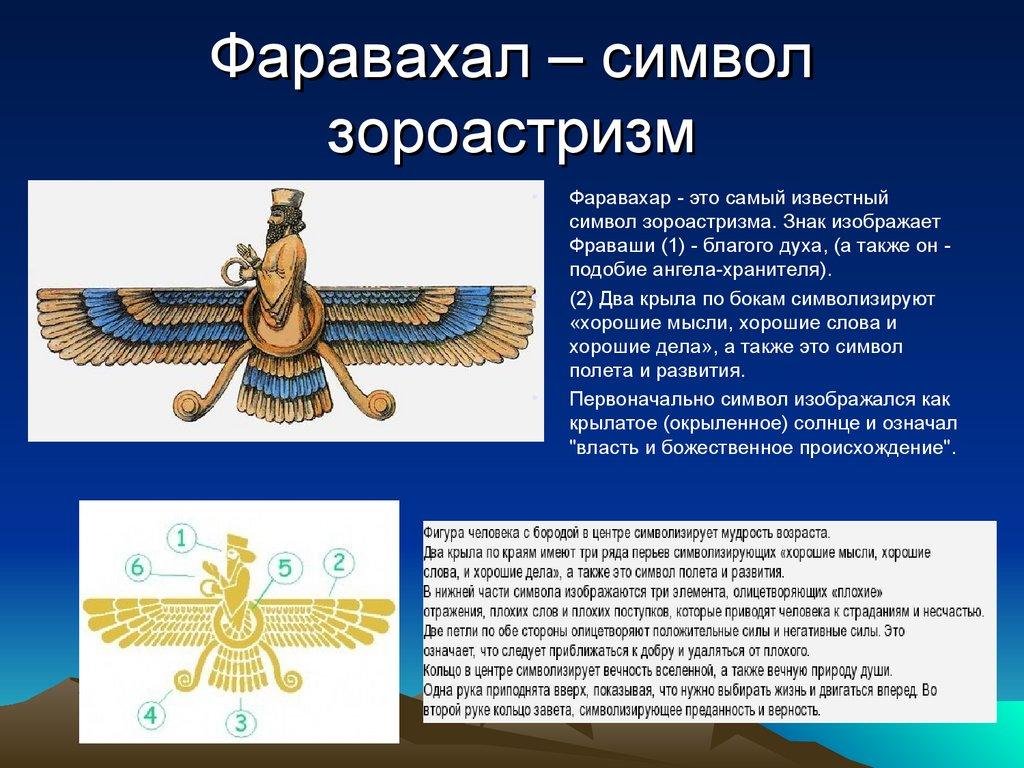 Фаравахал – символ зороастризм