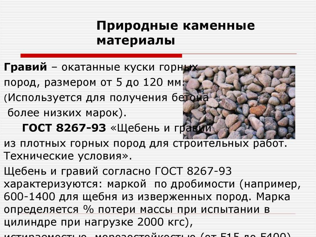 Природные каменные материалы