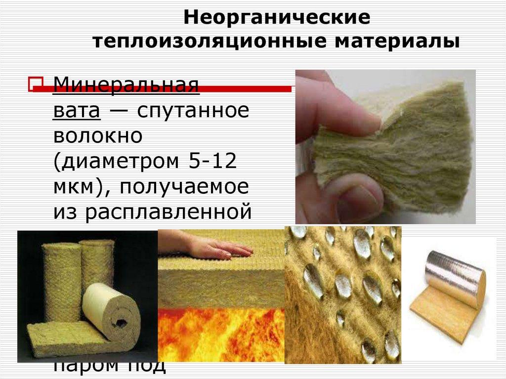 Неорганические теплоизоляционные материалы