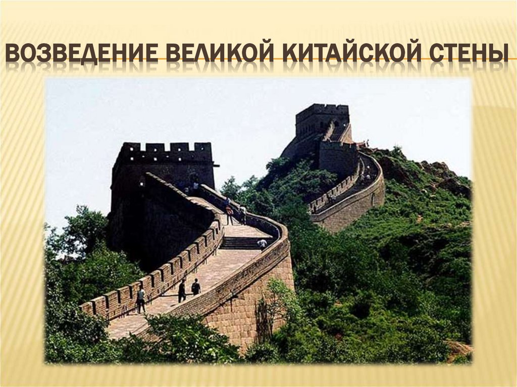 Возведение Великой Китайской стены