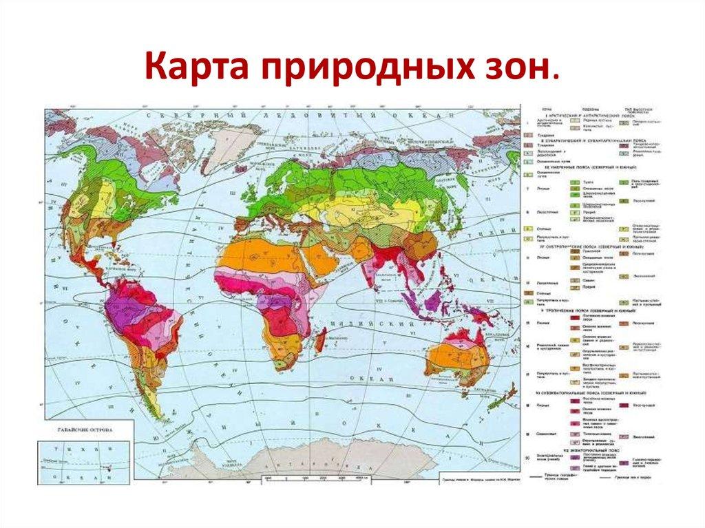 Карта природных зон.