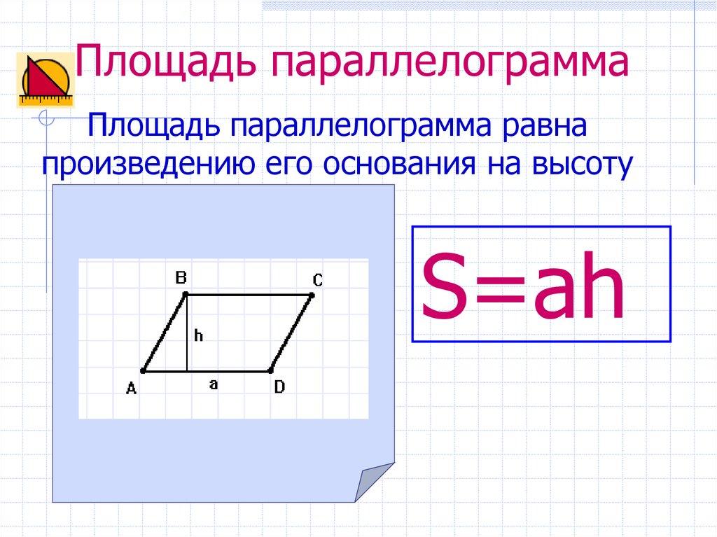 Площадь параллелограмма