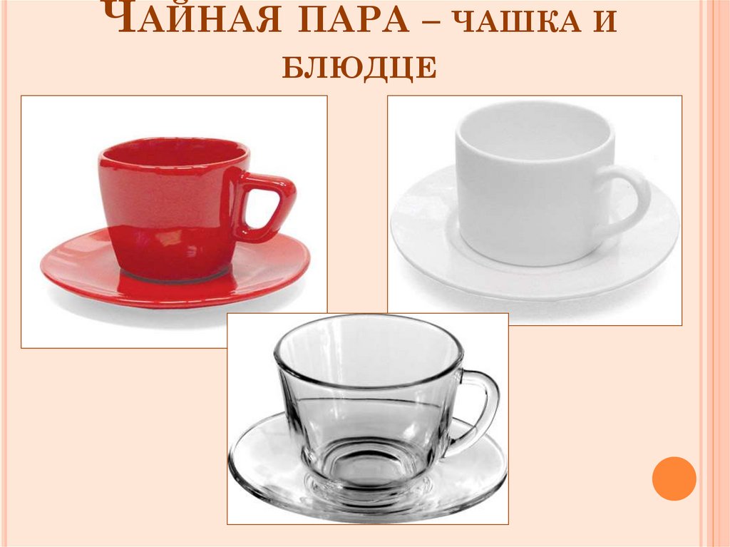 Чайная пара – чашка и блюдце