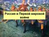 Россия в Первой мировой войне