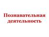 Познавательная деятельность