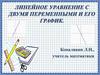 Линейное уравнение с двумя переменными и его график