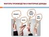 Факторы производства и факторные доходы