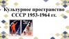 Культурное пространство СССР 1953-1964 гг. Илья Григорьевич Эренбург