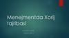 Menejmentda Xorij tajribasi