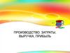 Производство: затраты, выручка, прибыль